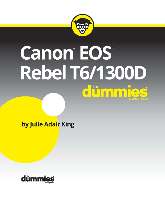 Canon EOS Rebel T61300D For Dummies Published by John Wiley Sons Inc - photo 2