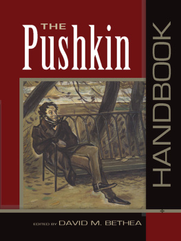 David M Bethea The Pushkin Handbook