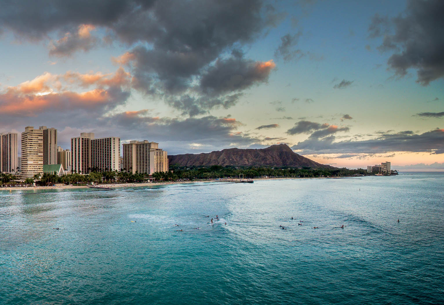 WAIKIKI BEACH OAHU HAWAII JULY 2015 DJI PHANTOM 3 PROFESSIONAL This aerial - photo 6