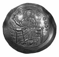 Coin issued by Alexios depicting Christ giving a blessing and the emperor - photo 12