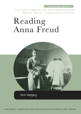 Nick Midgley Reading Anna Freud