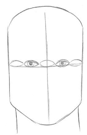 In drawing the nose notice that the width of the nostrils is the same as the - photo 13