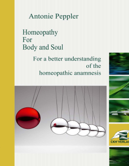 Antonie Peppler Homeopathy for Body and Soul