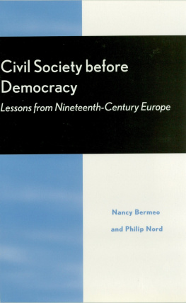 Nancy Bermeo - Civil Society Before Democracy