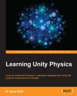 K. Aava Rani Learning Unity Physics