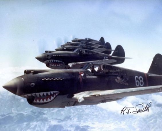 3rd Squadron Hells Angels Flying Tigers over China photographed in 1942 by - photo 1