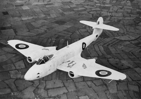 A Meteor F3 of 616 Squadron in an overall white scheme which was to aid - photo 7