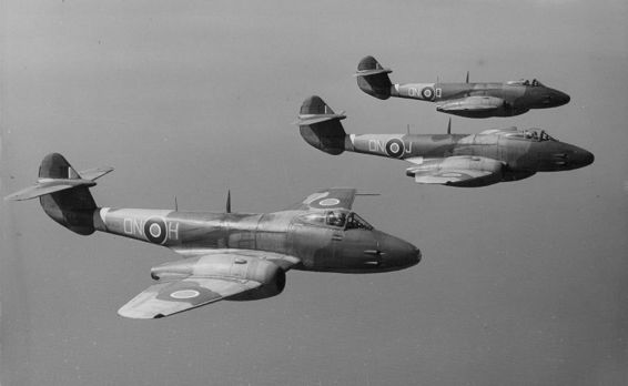 Meteor F3s of 56 Squadron which together with 74 and 245 Squadrons formed - photo 8