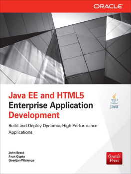 Arun Gupta - Java EE and HTML5 Enterprise Application Development