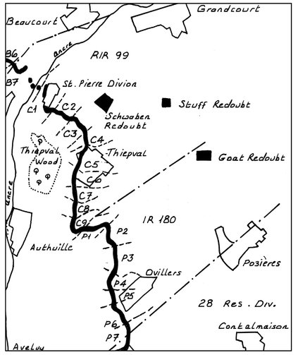 1 Area covered by the guide including front line sectors on 1 July 1916 - photo 2