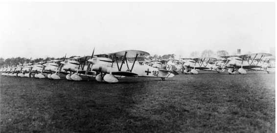 German and ex-Austrian pilots in front of CR32s This photo was probably of JG - photo 3