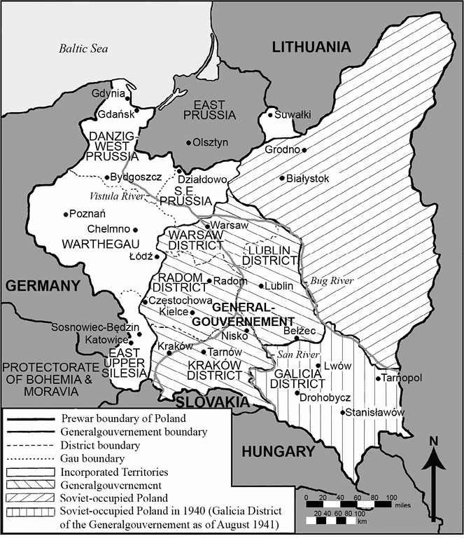 Map 2 Poland 1940 Abbreviations APKState Archive Katowice Archiwum Pastwowe - photo 6