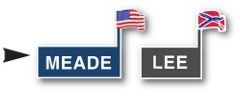 MEADE and LEE are at their respective headquarters off the map as indicated - photo 16