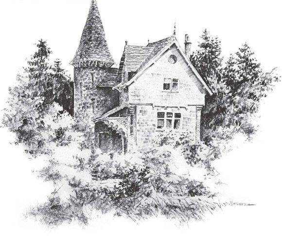 GATEHOUSE AT ARDVERIKIE ESTATE 2B Cont on bristol paper 14 15 36cm 38cm - photo 8