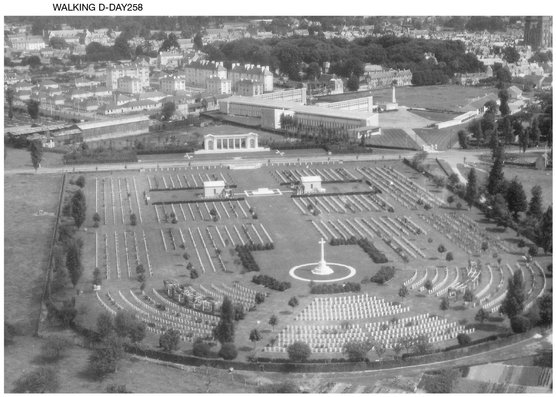 An aerial photograph of Bayeux War Cemetery late 1940s Gunner Joseph - photo 3