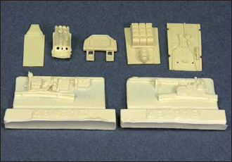 This shows the resin parts that come in the True Details update set This set - photo 3