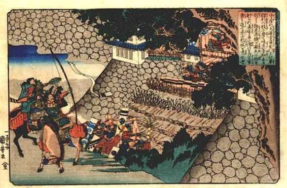 Prince Shtoku directing the attack on Moriyas castle 1840 Sosan returning to - photo 9