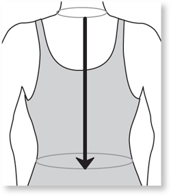 Front waist length Measure from the side base of your neck over the apex of - photo 5
