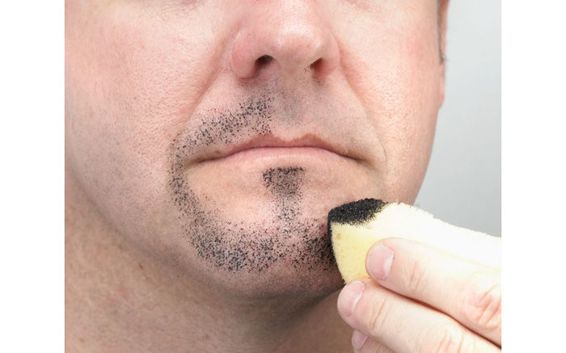 Stippling to Suggest Facial Hair Lightly tap the sponge in an even pattern - photo 13