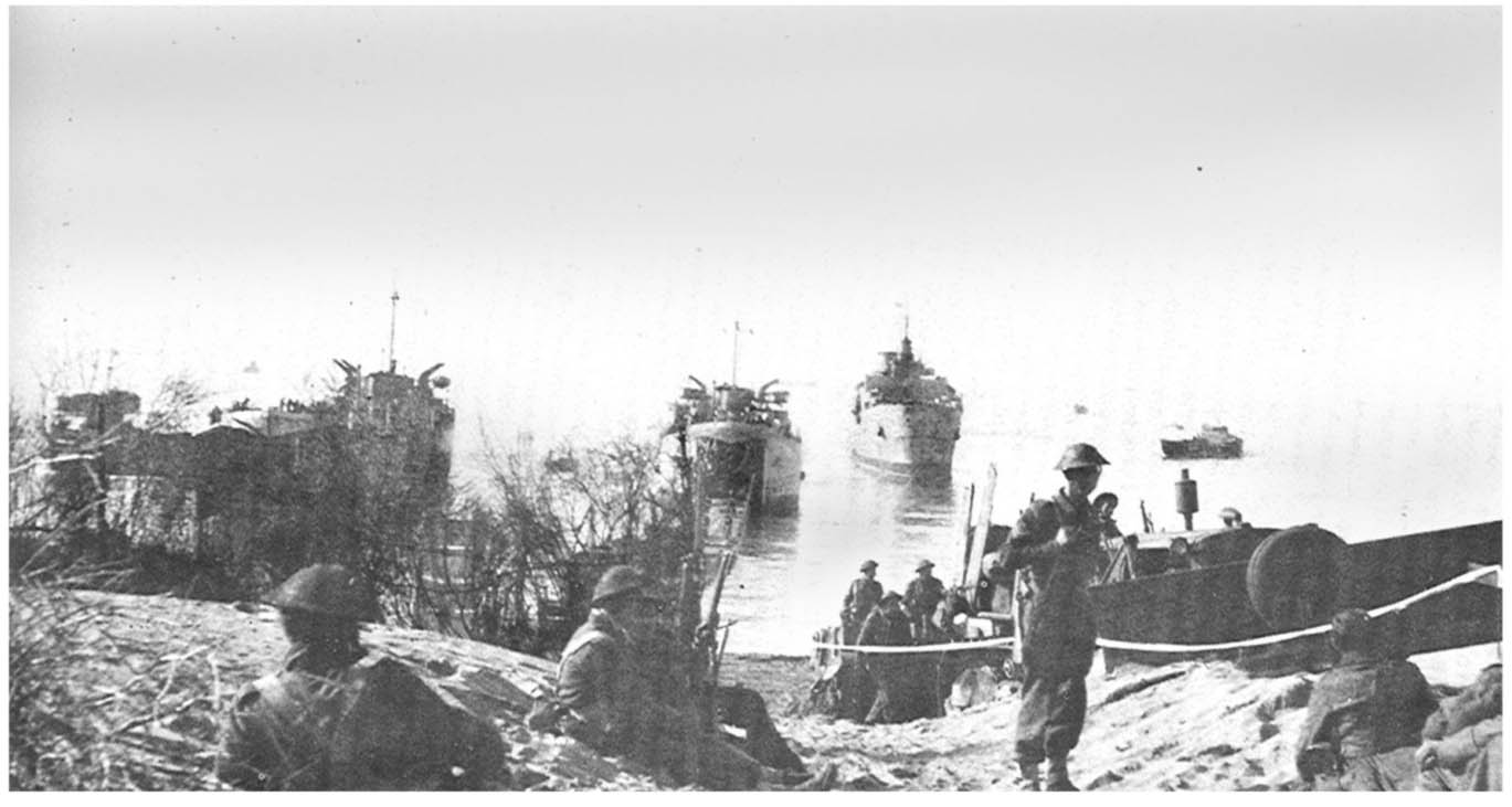 LSTs unloading on PETER Beach From the tower which is 2000 yards east of - photo 2