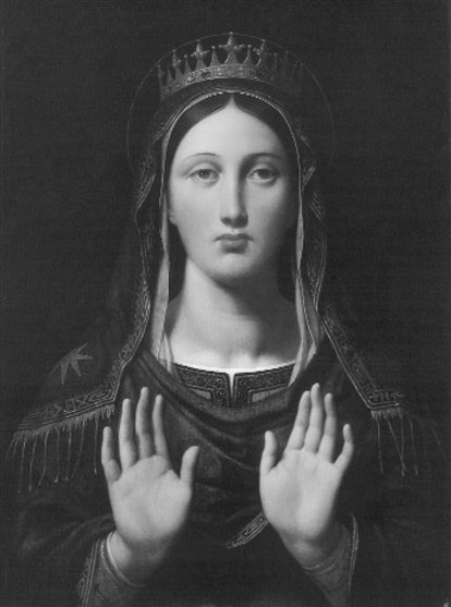 The Crowned Virgin Jean-Auguste-Dominique Ingres 1859 oil on canvas 69 x - photo 1