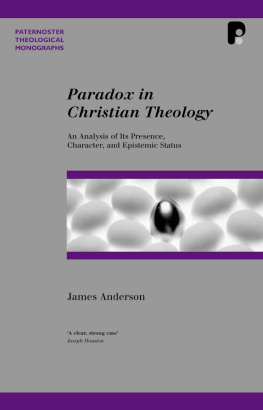 James Anderson - Paradox in Christian Theology