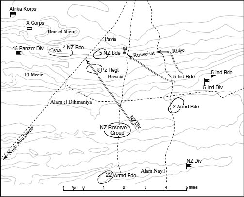 Map 8 Operation Bacon The 2nd New Zealand Divisions attack onto the Ruweisat - photo 8