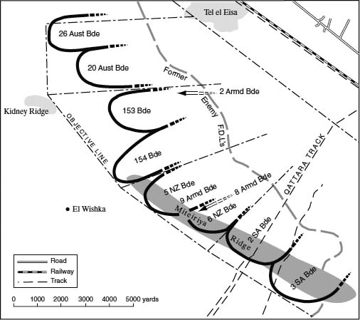 Map 18 The break-in battle 30 Corps positions at dawn on 24 October Map - photo 18