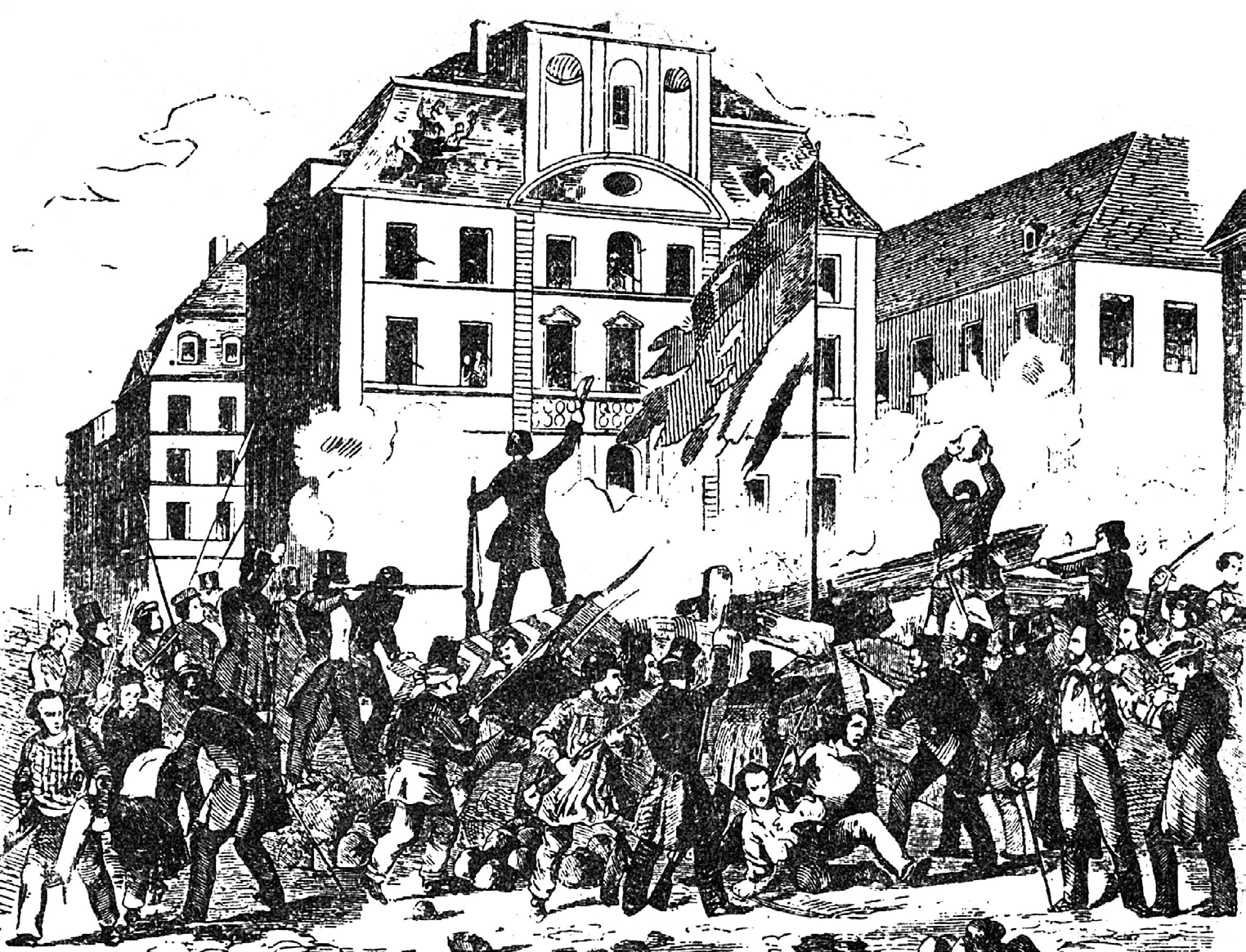 21 The barricade at Cologne Town Hall 19 March 1848 22 The scene in the - photo 23