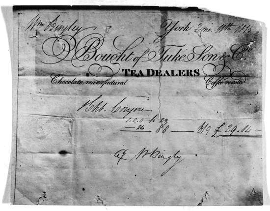 An early invoice from Tukes 1815 Mary Ann Craven In 1843 Thomas Craven - photo 3