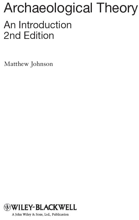 This second edition first published 2010 2010 Matthew Johnson Edition history - photo 2