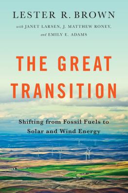 Lester R. Brown et al. The Great Transition: Shifting from Fossil Fuels to Solar and Wind Energy