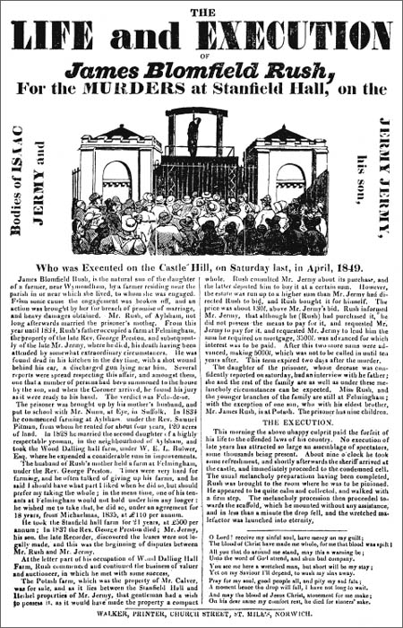 A broadsheet sold at the execution of James Rush 21 April 1849 INTRODUCTION - photo 5