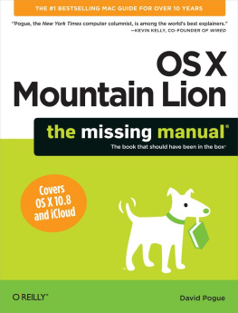 David Pogue - OS X Mountain Lion. The Missing Manual