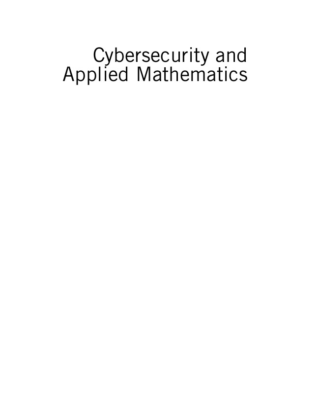 Cybersecurity and Applied Mathematics - image 1