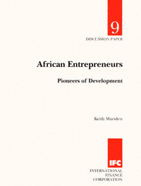 title African Entrepreneurs Pioneers of Development Discussion Paper - photo 1