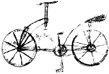 The hoax drawing of Leonardo bicycle perpetrated during restoration of the - photo 2