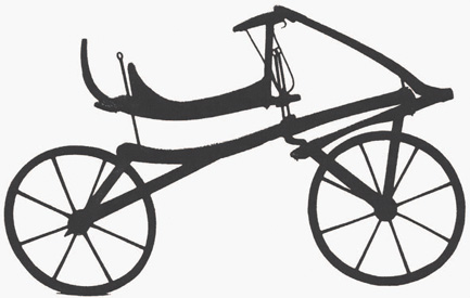 Karl Drais velocipede 1817 French pedal velocipede or boneshaker 1868 - photo 3