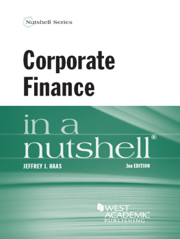 Jeffrey Haas - Corporate Finance in a Nutshell