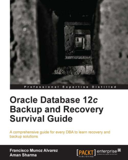 Munoz Alvarez Oracle Database 12c Backup and Recovery Survival Guide