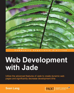 Lang Web development with Jade