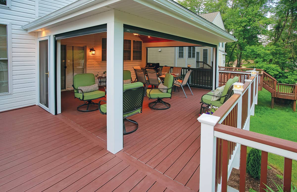 Expand a porch with a deck of the same material These homeowners replaced the - photo 10