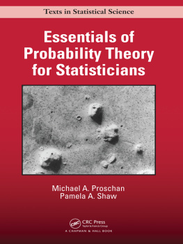 Proschan Michael A. - Essentials of probability theory for statisticians