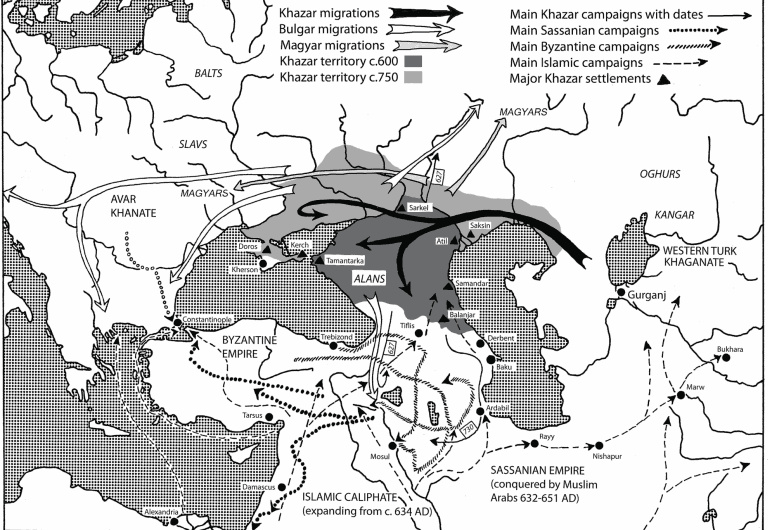 Map showing the rise of the Khazars in the 7th8th centuries AD David - photo 3