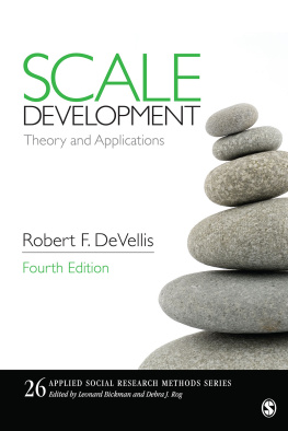 DeVellis - Scale Development: Theory and Applications