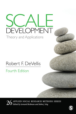 DeVellis Scale Development: Theory and Applications