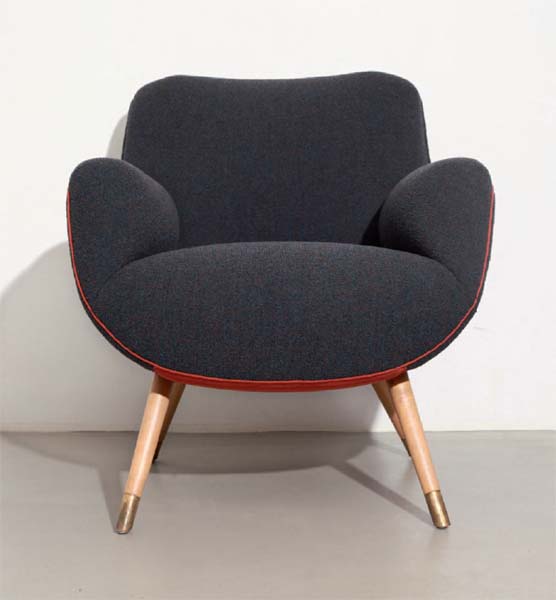 1950s chair upholstered in Outback fabric by Kvadrat by Hannah Stanton - photo 11