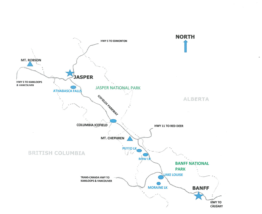 Major Highlights in Banff Jasper National Parks Illustration by fas vi - photo 17