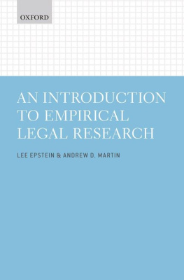 Lee Epstein - An Introduction to Empirical Legal Research