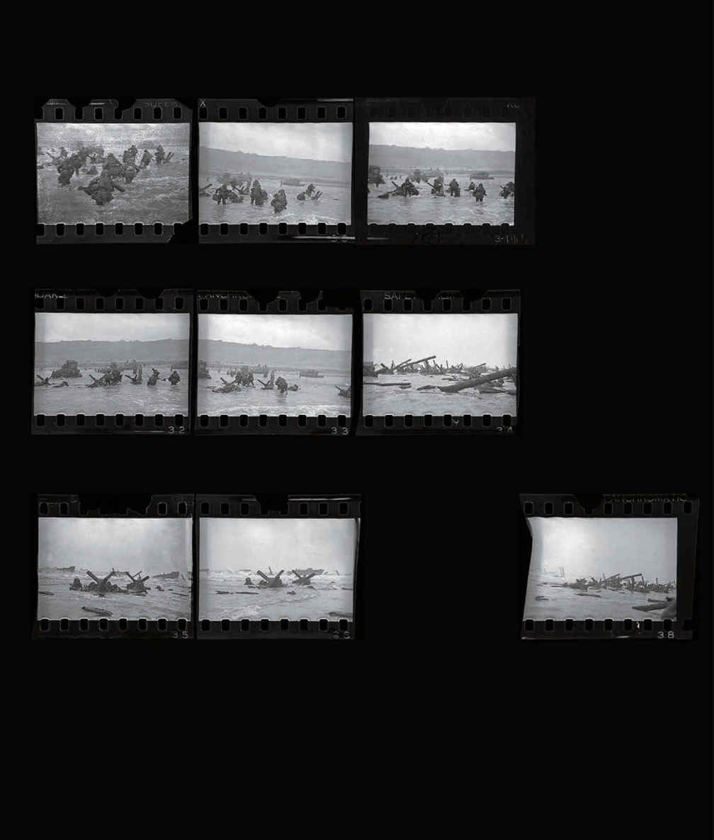 Nine of Robert Capas surviving negatives from D-Day Most of the film showed no - photo 4